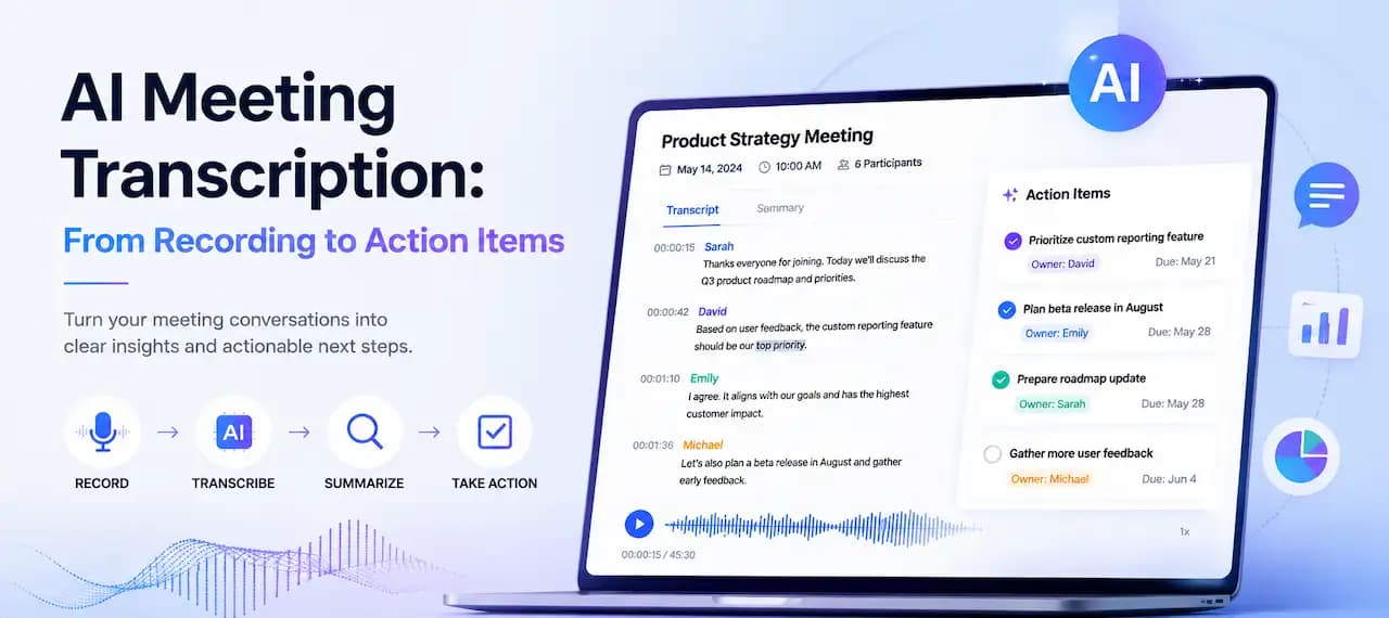 AI Meeting Transcription: From Recording to Action Items